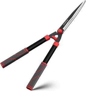 Heckenschere 23",Hedge Shears - Rasiermesserscharfe Klingen aus Karbonstahl, Rostschutzbeschichtung, leichte Gartenschere zum Trimmen von Hecken, Sträuchern und Büschen