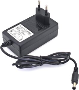 JZK DC 25.2V 1A AC Adapter Ersatz, Li-Ionen Lithium Akku Ladegerät, maximale 25.2W Stromversorgung, Ladestecker