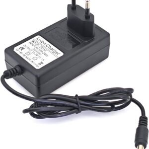 JZK DC 25.2V 1A AC Adapter Ersatz, Li-Ionen Lithium Akku Ladegerät, maximale 25.2W Stromversorgung, Ladestecker