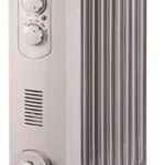 Ölradiator mit Lüftung DESCON 2000 W + 400 W, Heizgerät zur Zusatzbeheizung, Thermostat, Temperaturregelung, Lüfter, Transportrollen, Kipp- und Überhitzungsschutz