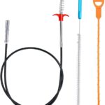Abflussspirale Spülbecken Reinigungshaken 3 Stück Abflussschlange Abflussreiniger Spirale Rohrreinigungsbürste Reinigungsspirale Abfluss Haar Clog Tool für Waschbecken Badewanne Abwasserkanäle