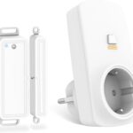 Funk-Abluftsteuerung mit Fenster-Magnetkontakt und Funksteckdose für Dunstabzugshaube Kamin Fensterschalter Wireless Fensterkontaktschalter Fensterschalter Dunstabzugshaube