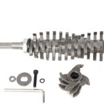 12cm Scharfe Hartmetall-Fräslamellen mit 24 Klingen für Walzenfräse für weichen Oberflächen: Putz, Altanstriche, Tapeten, Teppichresten und Teppichkleber, Fliesenresten und Fliesenkleber