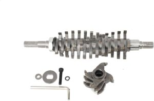 12cm Scharfe Hartmetall-Fräslamellen mit 24 Klingen für Walzenfräse für weichen Oberflächen: Putz, Altanstriche, Tapeten, Teppichresten und Teppichkleber, Fliesenresten und Fliesenkleber