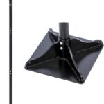 KATSU Tools Robuster Stahlstampfer – 200 mm x 200 mm quadratische Basis, 3-teiliger abnehmbarer Griff, Bauunternehmer-Stampfer zum Stampfen, Nivellieren von Boden, Kies, Pflasterstein und