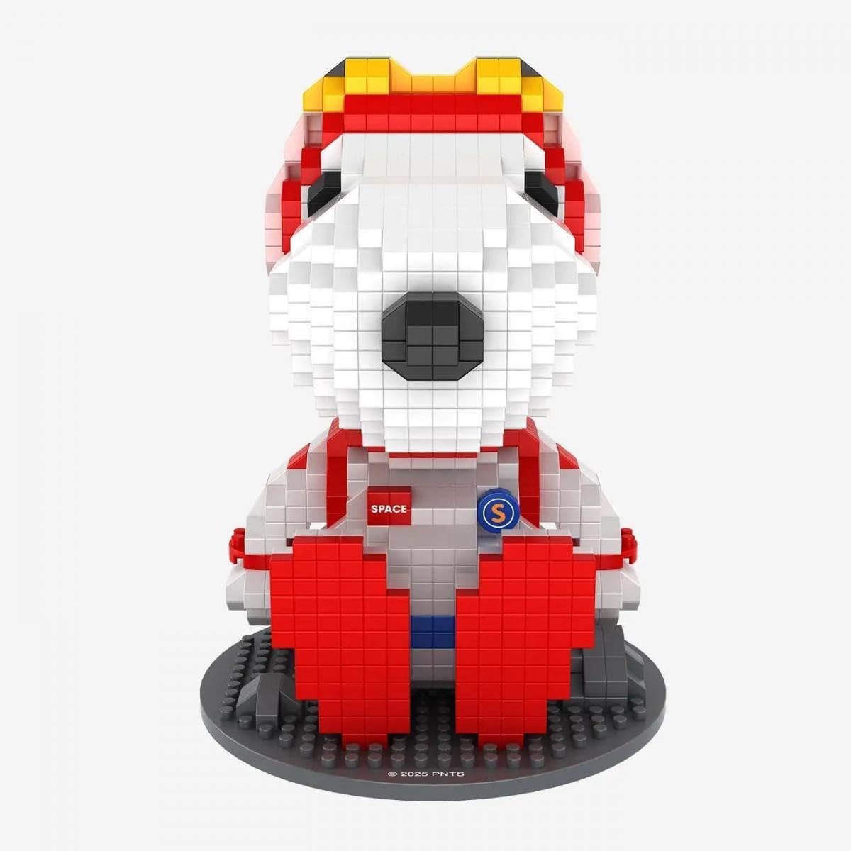 BlueBrixx Pro 108905 – Astronaut Snoopy sitzend (Diamond Blocks) aus Klemmbausteinen mit 1004 Bauelementen – Bild 2
