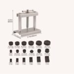 Uhrmacher Werkzeugset,Uhr Presse Set – Uhrengehäusepresse mit 18 Druckformen – Uhrenreparatur Werkzeug Set für Uhrenreparatur, Druckfedern & Verschlusssysteme