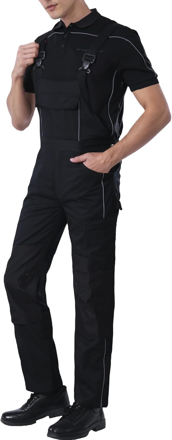 WORK IDEA Herren Stretch-Arbeitslatzhose mit zahlreichen Taschen und Werkzeugtaschen – Bild 3