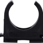 100 Stück M25 Rohr-Klemmschellen PP Kunststoff M16-M50 16mm bis 50mm für Stangenrohr Isorohr Leerrohr anreihbar zum Festschrauben Grau Voxura