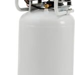 Vertikaler Luftkompressor 75L, 8 Bar 1340W / 1.8 PS, Ölfreier Doppelzylinder Flüsterkompressor mit Rädern – Leise & mobil für Werkstatt und Garage