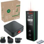 Bosch Laser-Entfernungsmesser Zamo der 4. Generation mit 3 Aufsätzen (einfaches und präzises Messen bis 25 m, Akkus über USB-C® aufladbar, mit Adapterschnittstelle, im E-Commerce Karton)