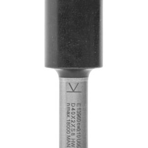 ENT 13960 Scheibennutfräser HW, Schaft (S) 8 mm, Durchmesser (D) 40 mm, NL 2 mm, GL 50 mm, auf Aufnahmedorn montiert