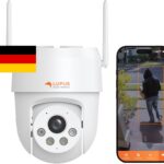 Lupus Electronics LE213 Alarmkamera mit KI-Objektverfolgung, WiFi 6, Täteransprache, Flutlicht, Sirene, Keine Cloud - Keine Datenkrake, dt. Hersteller, inkl. APPs und Win/Mac Software