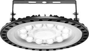 LED Werkstatt Deckenleuchte Werkstattleuchte | UFO Industrielampe, 50W Hallenleuchte Industrial Kronleuchter Hallenstrahler Hallenbeleuchtung Werkstattbeleuchtung Werkstattlampe, Kaltweiß 6000-6500K