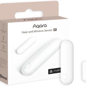 Aqara Tür- und Fenstersensor P2, Matter over Thread, Erfordert Thread Border Router, Fernalarm, Lokale Automatisierung, Native Unterstützung von Matter, Apple Home, Google Home, Alexa und SmartThings