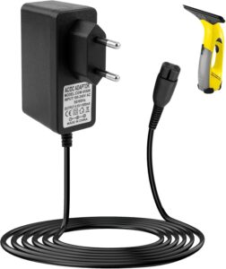 5.5V Ladegerät für Kärcher Fenstersauger Netzteil Ladegerät für Kärcher WV2, WV5, WV 5 Premium, WV5 Plus, WV50, WV55, WV 60, WV 70, WV75, WV Easy,WV Classic Fensterreiniger-1,5 m Kabel