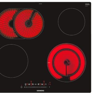 Siemens ET601FNP1E iQ300 Elektrokochfeld / 4 Heizelemente / 57.2 cm/TouchSlider/Kindersicherung/Glaskeramik
