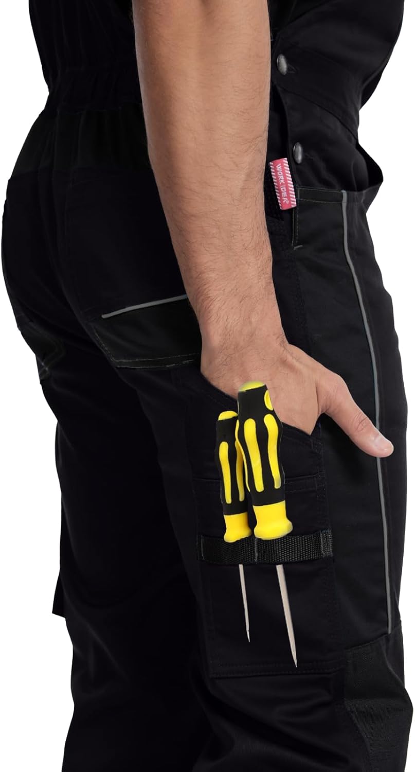 WORK IDEA Herren Stretch-Arbeitslatzhose mit zahlreichen Taschen und Werkzeugtaschen – Bild 5