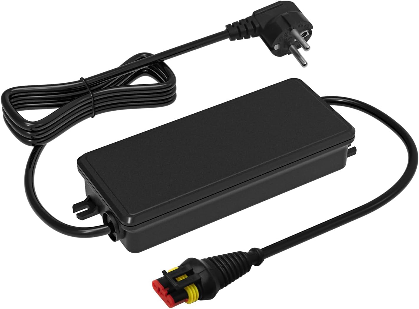 Netzteil Ladegerät kompatibel mit Husqvarna Automower 320, 320 Nera, 410XE Nera, 310E Nera, 420, 28V Roboter-Rasenmäher Akku-Ladegerät, Schwarz wasserfest