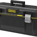 STANLEY FatMax Werkzeugbox/Werkzeugkoffer leer Werkzeugkasten - Werkzeugkiste (71 x 31 x 29 cm, spritzwassergeschützer Koffer, robuste nicht-rostende Metallschließen für mehr Schutz) 1-93-935