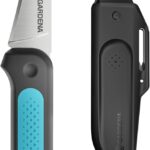 Gardena Erntemesser VeggieCut: Messer aus Edelstahl zum Ernten, Putzen und Schälen von Gemüse, rutschfester Griff, spülmaschinengeeignet, inkl. Schleifer im Gürtelholster (12211-20)