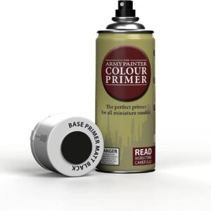 Army Painter - Base Primer - Matt Black Spray (400ml) - Deutsch