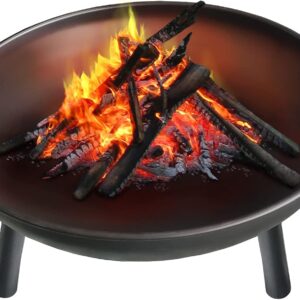 Montafox Feuerschale Feuerstelle Lagerfeuer Metall Ø 58 cm für Garten und Terrasse
