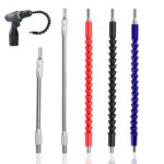 5 Stück Flexible Welle, Biegsame Welle für Bohrmaschine Flexibler Verlängerung Flexible Schaft Bit 1/4 Zoll Hex Shank Drill Extension für Elektrische Bohrmaschinen Schraubendrehe