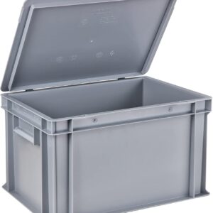 Eurobox mit Deckel 400x300x235mm | Aufbewahrungsbox, Box, Kunststoffbox, Lagerbox, Regalbox