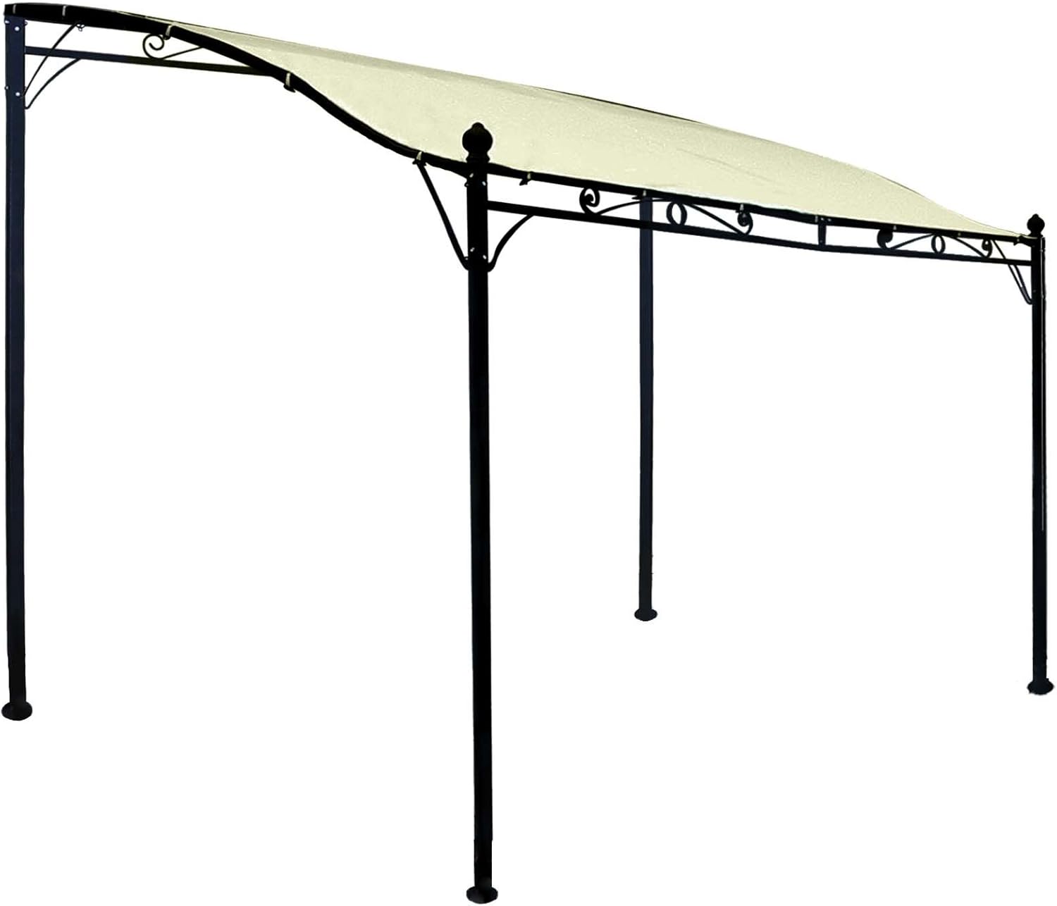 DEGAMO Ersatz Dachplane für Anbaupavillon Mantova 300x250cm, wasserdicht Ecru – Bild 2