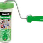Nespoli Farbwalze, 22 cm, Rollmatic System, ideal für Wände und Decken, mit Schutzhülle, Rollenwechsel ohne Flecken