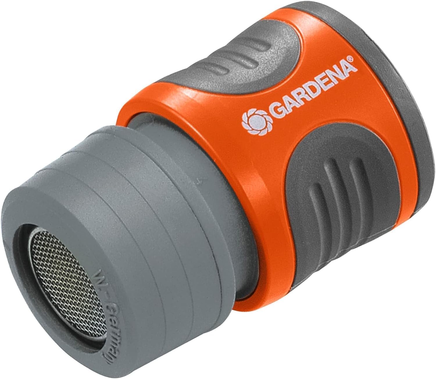 Gardena Perlstrahl-Adapter: Perlator für spritzfreies Wasser am Wasserhahn, zum Aufstecken auf den Gardena Hahnverbinder, für sanften, luftdurchsetzten, gebündelten Wasserstrahl (2905-26) – Bild 5