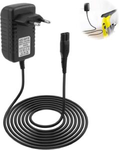 5,5V LadeKabel Ladegerät für Kärcher Fensterreiniger, Netzteil Passend für Kärcher WV1 WV2 WV2 Premium WV5 Premium WV50 WV50 Plus WV51 WV55 WV55R WV60 WV60Plus WV70Plus WV75 WV75 Plus Kabel