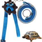 1 Stück Leder-Geschirrriemen für Schildkröten, verstellbares kleines Haustiergeschirr, Reptilienleine, Schildkrötenleine, Haustier-Laufleine, Kontrollseil, Heimtierbedarf