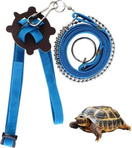 1 Stück Leder-Geschirrriemen für Schildkröten, verstellbares kleines Haustiergeschirr, Reptilienleine, Schildkrötenleine, Haustier-Laufleine, Kontrollseil, Heimtierbedarf