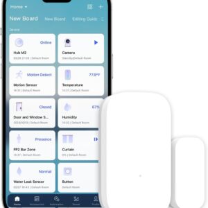 Aqara Tür - und Fenstersensor, Erfordert Aqara Hub, Zigbee-Verbindung, Drahtloser Detektor für Alarmanlage und Smart Home, Kompatibel mit Zigbee, Apple HomeKit, Alexa und IFTTT