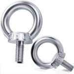 Ringschraube M10, 6 Stück Ösenschrauben, 304 Edelstahl Augenschraube, Ringschraube mit Gewinde, Ringschraube Edelstahl für Befestigungstechnik und Verschiedene Technische Hebevorrichtungen