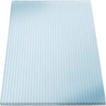 KAISER plastic® 4x Doppelstegplatten Polycarbonat 16/20-98x200 cm (7,84 m²) Klar & UV-beständig - Hohlkammerplatten Xtra Strong - Stegplatten für Dach, Gewächshaus, Carport