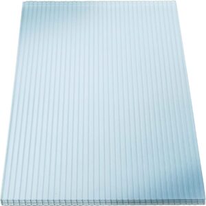 KAISER plastic® 4x Doppelstegplatten Polycarbonat 16/20-98x200 cm (7,84 m²) Klar & UV-beständig - Hohlkammerplatten Xtra Strong - Stegplatten für Dach, Gewächshaus, Carport