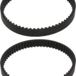 ECSiNG 2X Antriebsriemen Zahnriemen für Vertikutierer HTD320-5M-12 5mm Teilung 12mm Breite 64 Zähne 320mm Umfang Gummi Synchron Riemen Schwarz Ersatzzubehör