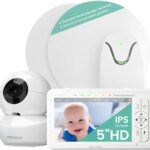 Babysense True Sleep HD Video-Babyphone mit Nachtlichtkamera & Bewegungsmonitor für Babys mit Echtzeit-Warnungen bei fehlender Atembewegung, kontaktlos, 2-in-1