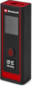 Einhell Laser Entfernungsmesser TC-LD 30 R (30 m max. Messbereich, Messmodi Distanz, Fläche, Volumen, Dauermessung, LCD-Display, Abschaltautomatik, ohne Batterien)