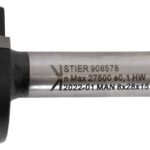 STIER Planfräser HW 8 mm Durchmesser 28 mm NL 7,5 mm 5 Grad