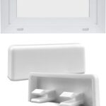 Ante Bellum Fenster-Entwässerungskappen – 36.5 mm Kunststoff-Ablaufkappen für Fensterrahmen, Feuchtigkeitsabfuhr und Luftzirkulation, reduziert Kondensation, einfache Steckmontage (Weiß) - 20 Stück