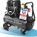 STAHLWERK Kompressor mit 30 L Tank (ST-310 Pro) – ölfrei & leise, 8 bar, Druckluftkompressor mit Brushless-Motoren, 1,97 PS, 1,45 kW, 250 l/min, Flüsterkompressor, Silent-Kompressor, Kolbenkompressor