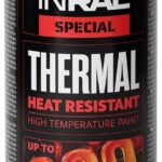 Hitzebeständiger Lack Grau –Auspufflack Grau Matt für Metalloberflächen - Langlebige, Hitzebeständige Farbe – 400 ml Schnell Trocknender Ofenlack Matt für Heimwerker