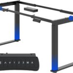 FLEXISPOT Elektrisches Tischgestell höhenverstellbar, 4-Bein Gestell für höhenverstellbaren Schreibtisch, mit 2 Motoren, LED Höhenanzeige, 3 Memory & Sitz-Erinnerung, 150 kg Tragkraft