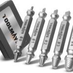 Schraubenausdreher Set, 5 Stück Linksausdreher Set, Max. Härte bis zu 66 HRC, Beschädigte Schraube Entferner Extraktor Set