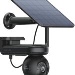 Reolink 4K Solar Überwachungskamera Aussen Akku, 500 Tage Akkulaufzeit, Auto-Tracking, 360° Schwenken und Neigen, ColorX-Nachtsicht, Dual-Band Wi-Fi 6, KI-Erkennung, Altas PT Ultra Schwarz+Solarpanel