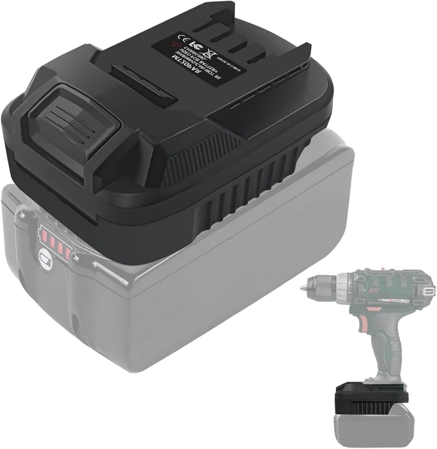 MT20PAR Akkuadapter für Makita auf Parkside, Konverter für Makita 18V Lithium-Akku auf für Parkside 20V XTeam Elektrowerkzeuge PAP20A1 B1 B3(Keine Batterie)
